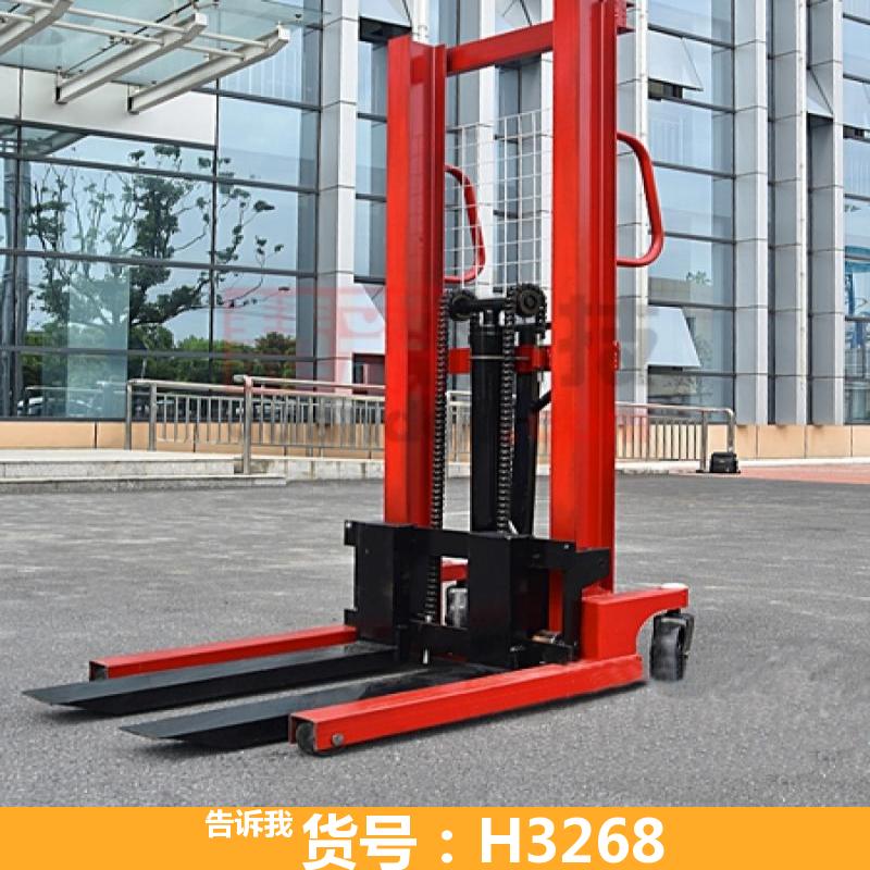 新型堆高车 3吨堆垛叉车 手动堆高车