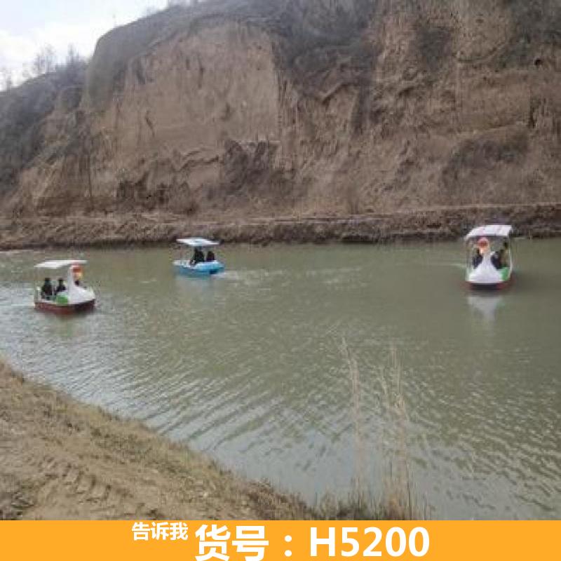 水上四人脚踏船龙造型 水上游船 脚踏船公园游船玻璃钢游乐船