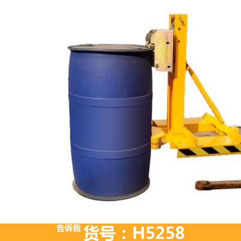 德科双桶叉车油桶夹 叉车用油桶四桶夹 叉车用铁链油桶夹