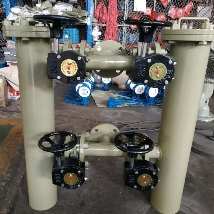 不锈钢双联蓝式过滤器 精密过滤器 篮式过滤器 双联过滤器 不锈钢板框过滤器