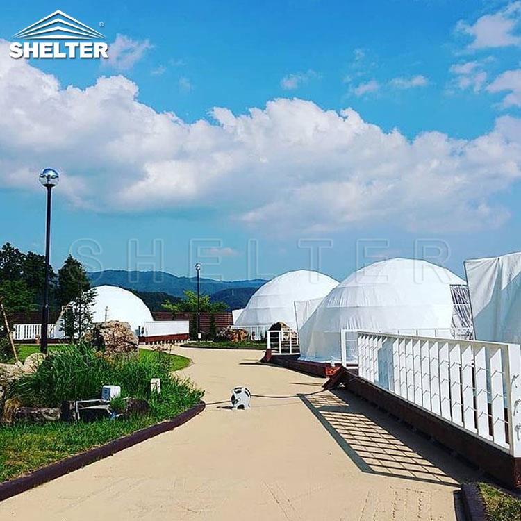 露营网红餐厅 PVC星空帐篷屋 4米直径出口星空球形篷房 栖星野奢