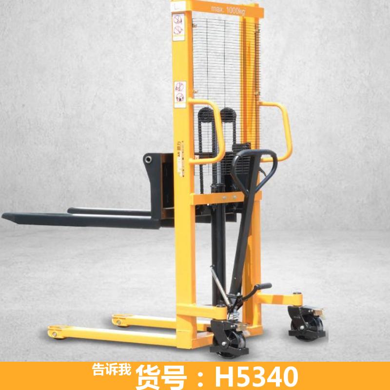 宏胜手动液压升高叉车 前移式手动液压装卸叉车 堆高车