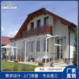 赛尔特电动玻璃房 屋顶铝合金采光顶 工厂定制别墅庭院移动阳光房