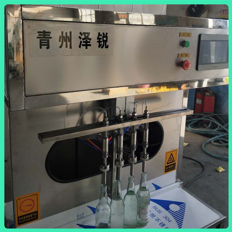 泽锐灌装机 半自动葡萄酒灌装设备 红酒负压灌装机