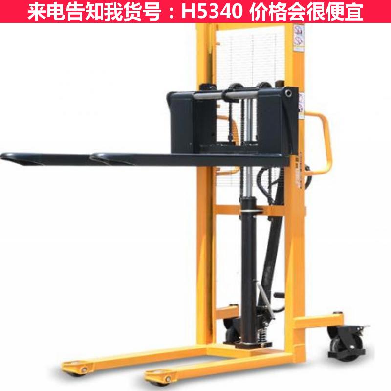天腾前移式手动液压装卸叉车 手动堆高车 半自动堆高车货号H5340