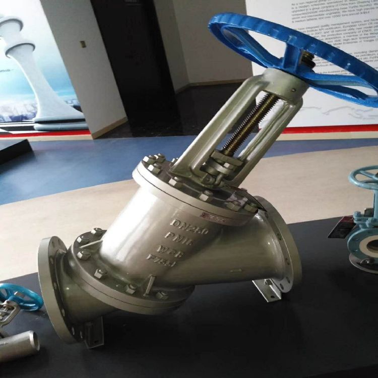 JS45Y手动Y型料浆阀 电动放料阀 y型放料阀 y型放料阀 衬氟放料阀 放料阀