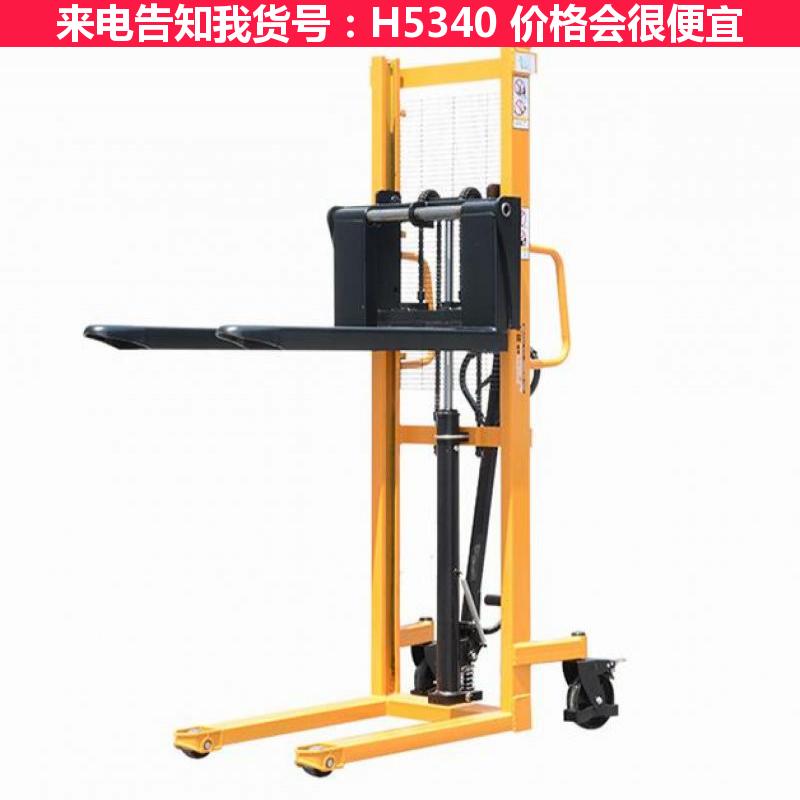 天腾手动液压升降叉车 电动液压叉车 大型堆高车货号H5340