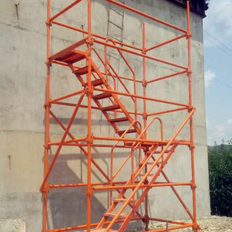 永邦建筑出售 75加强型施工安全爬梯 挂网安全爬梯 施工用香蕉式安全爬梯 质量放心