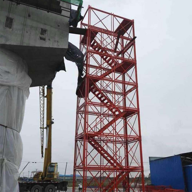 永邦建筑销售 之字型安全爬梯 盘扣式安全爬梯 建筑承插式安全爬梯 来电咨询
