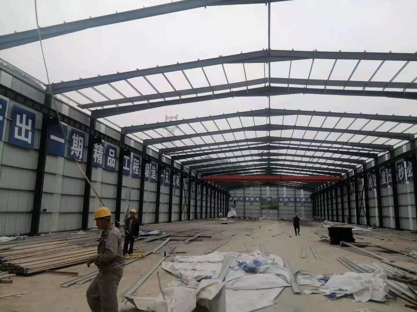 出售各种二手钢结构厂房 航车房 包材料 安装 转让各种旧钢结构
