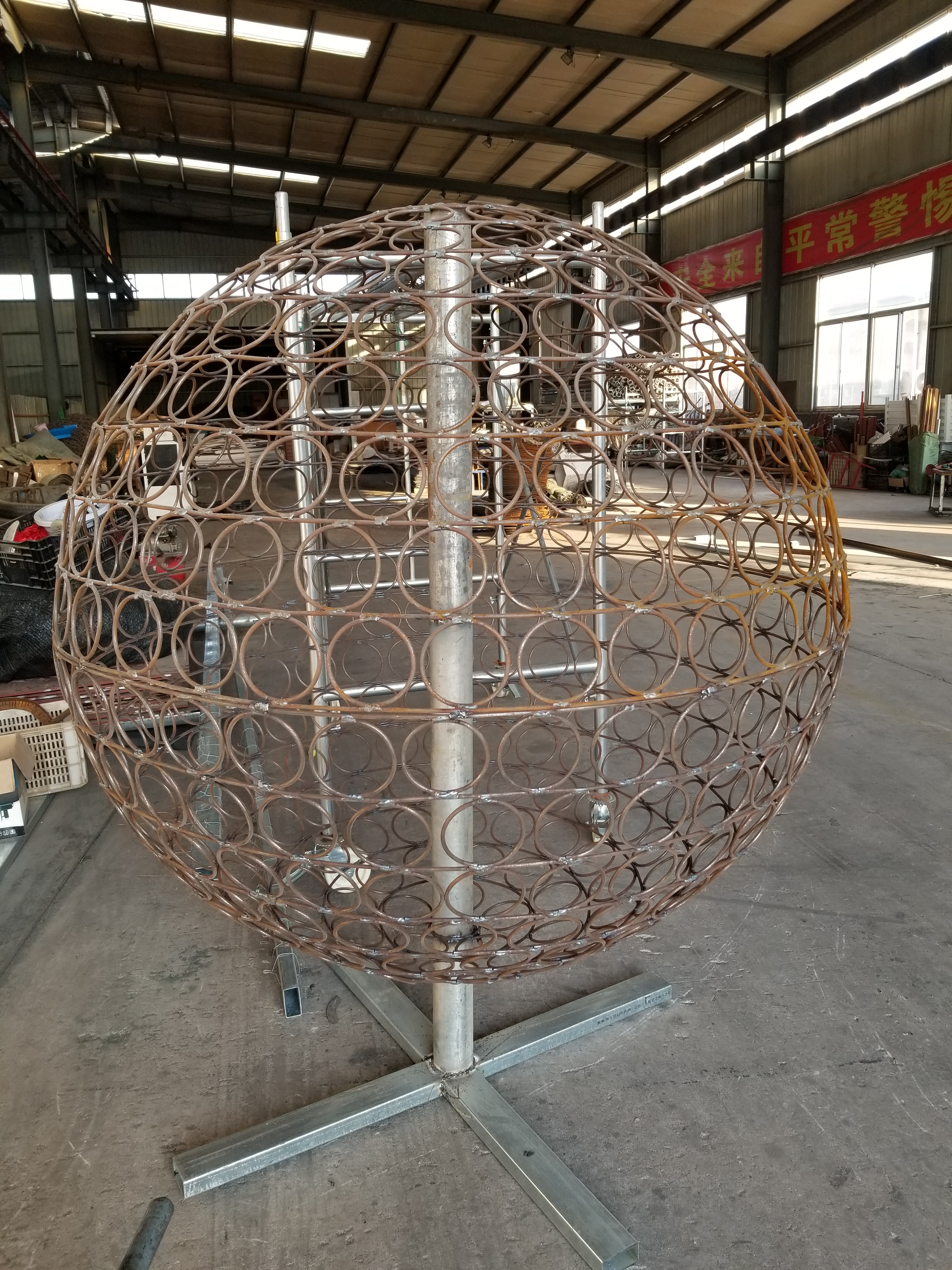 卖花球 铁艺花球生产加工 直径2米大花球 防腐蚀