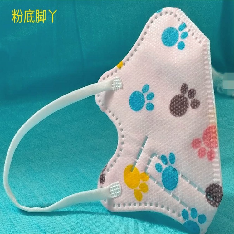 这产品真太爱了 0-4岁立体印花挂耳式口罩  