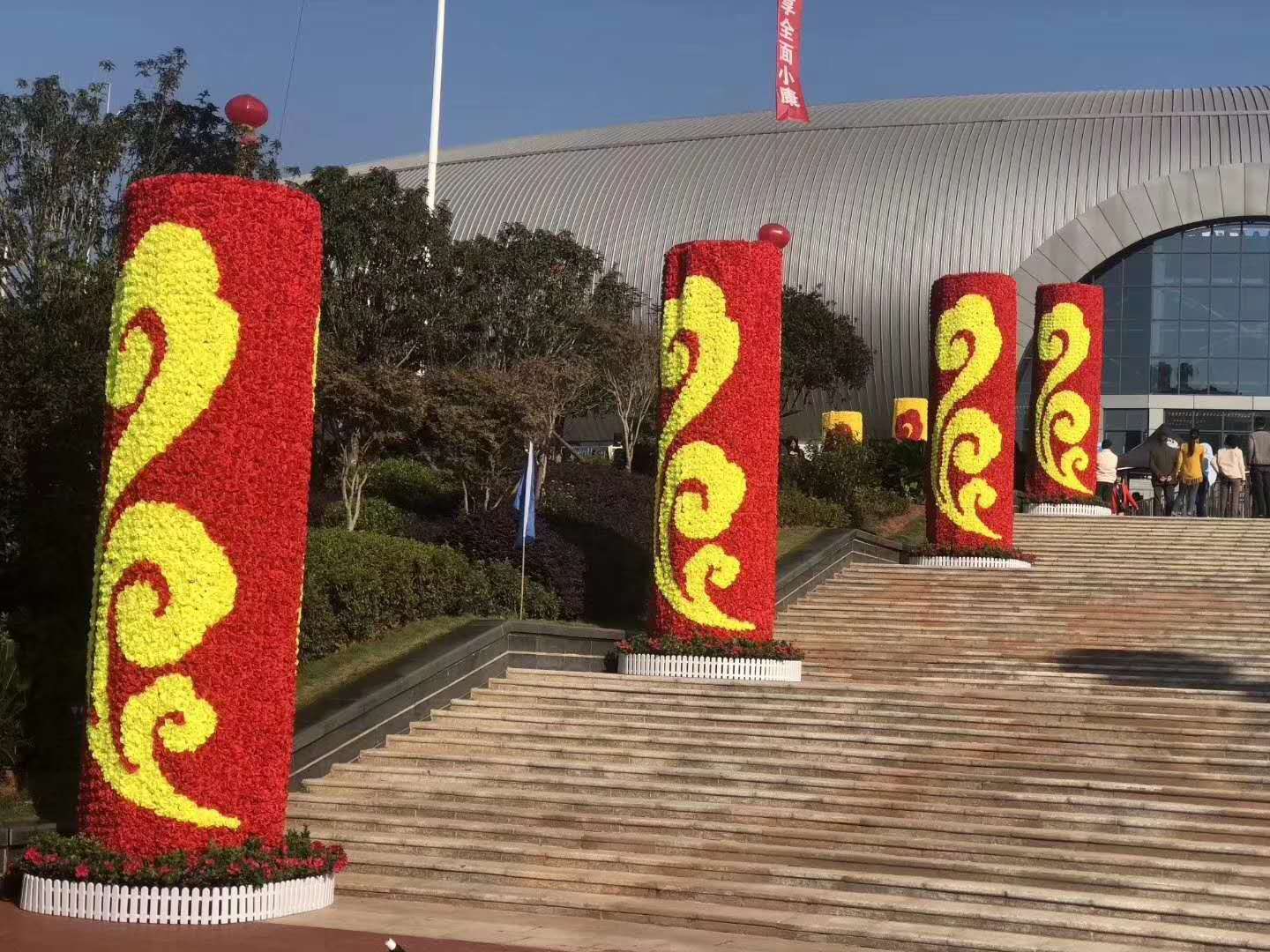 城市绿化花球花柱定制 可组装  盛诺