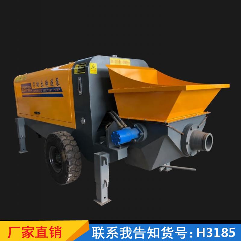 德科建筑混凝土泵 石子60输送泵 液压楼房细石泵货号H3185