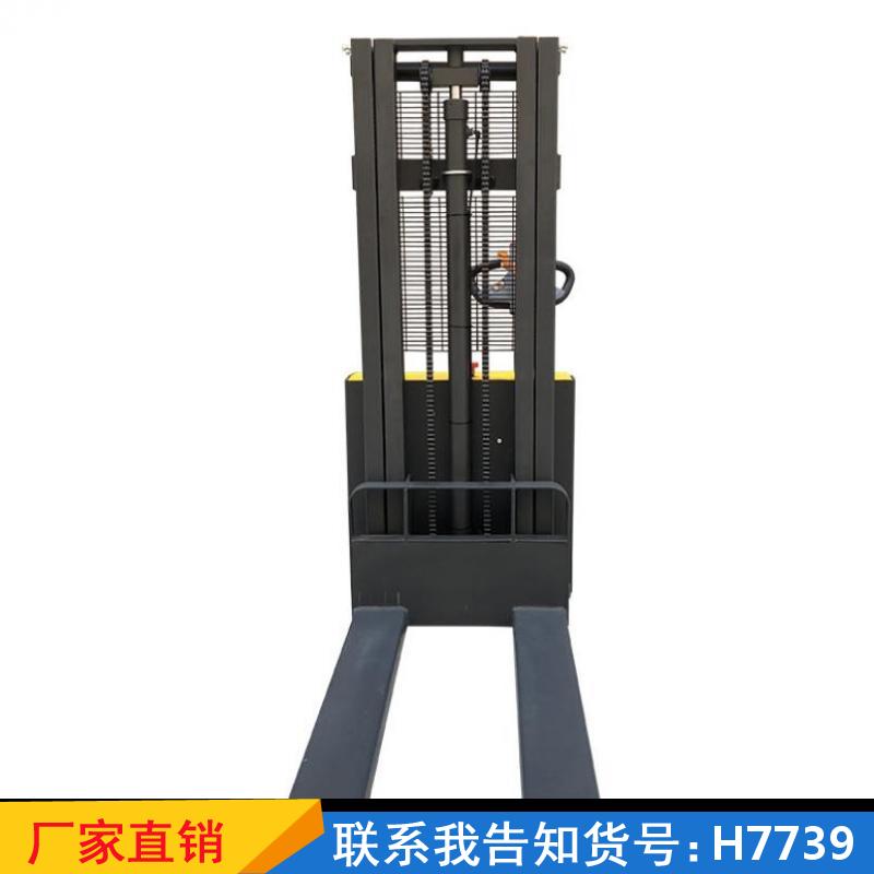 天腾全电动堆垛机 电动半自动堆高车 堆高车2吨升高车货号H7739