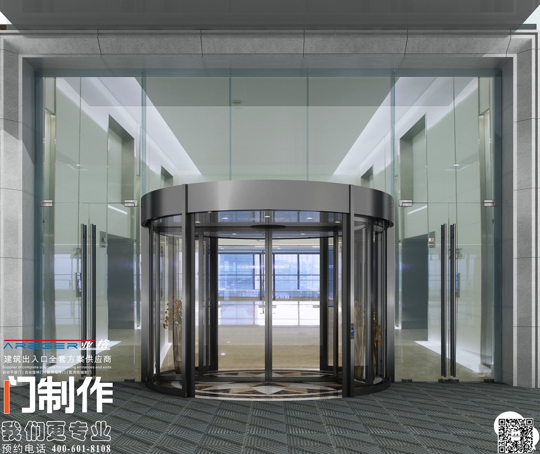 西安地弹门 两翼旋转门定制价格