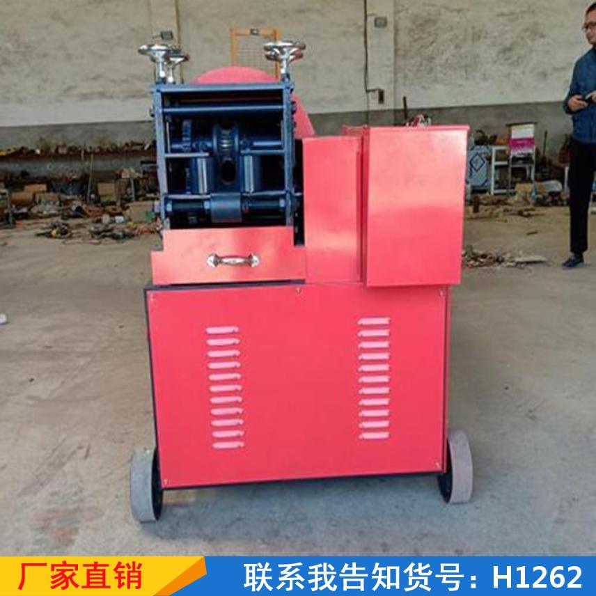 宏胜脚手架钢管一体机 液压全自动钢管调直机 小型精准钢管拉直机货号H1262