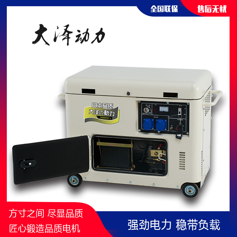 工作可靠6kw柴油发电机  热效高 大泽动力