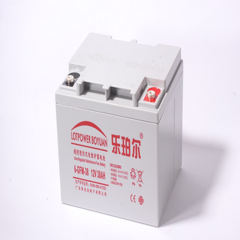 乐珀尔蓄电池 6FM-38 12V38AH UPS EPS 胶体直流屏 消防警报主机