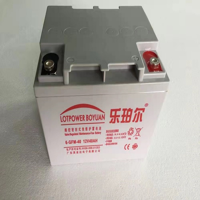 LOTPOWER蓄电池12V40AH乐珀尔电池LP40-12直流屏UPS电源/应急消防