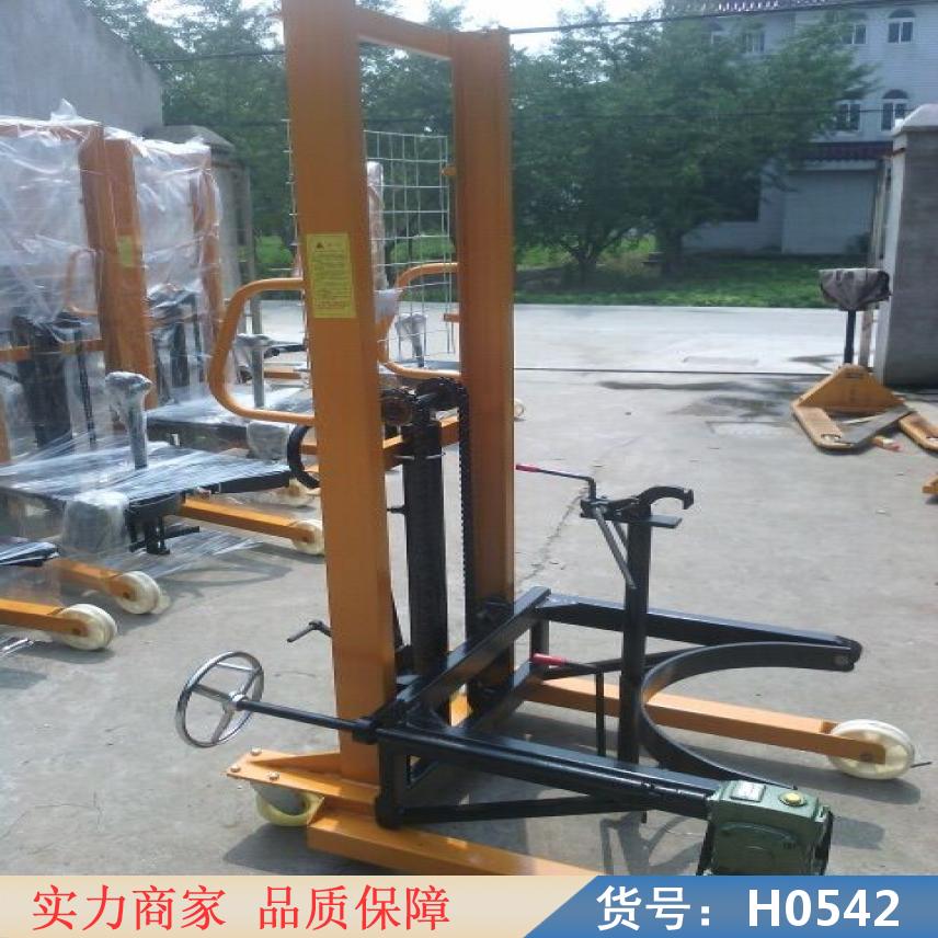 润创液压油桶翻转车 全电动油桶翻转车 油桶倒料车升高翻转投料车货号H0542