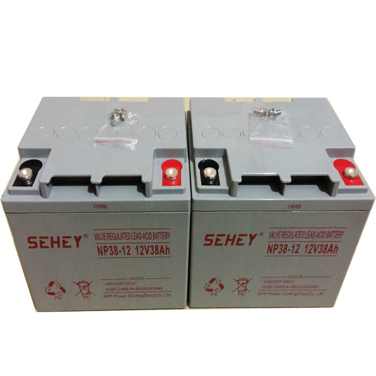 SEHEY蓄电池西力12V38AH NP38-12铅酸免维护UPS应急照明 计算机设备直流屏 信号塔