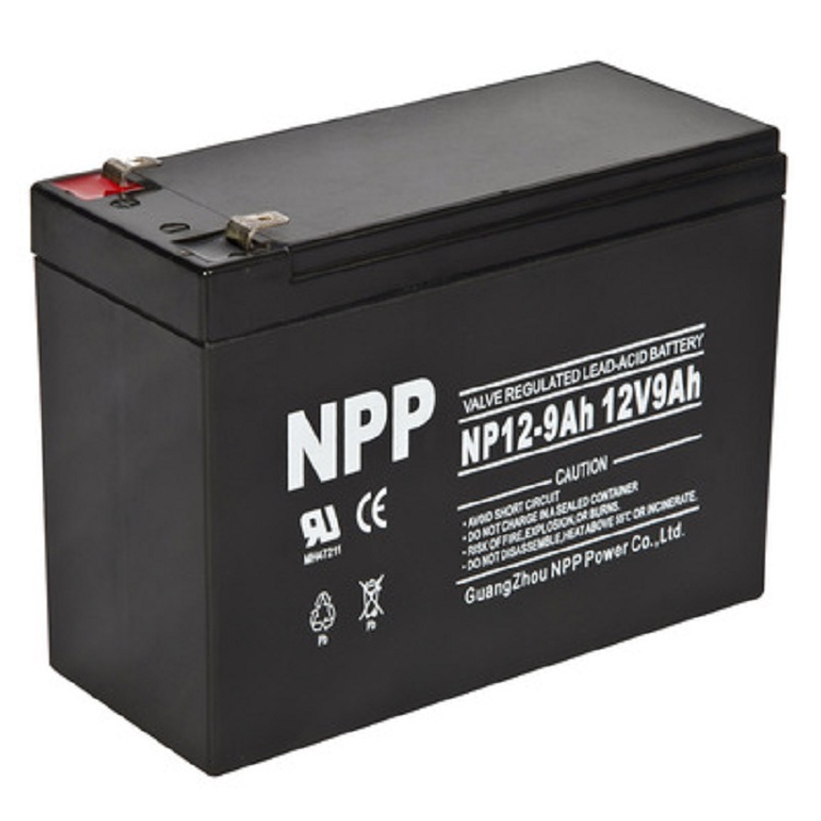 NPP耐普蓄电池 NP9-12 12V9AH 门禁电梯消防报警器应急灯监控UPS卷帘门控制器