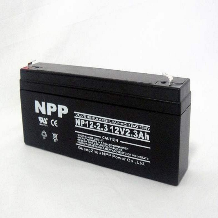 NPP耐普蓄电池NP122.2312V2.3AH 铅酸蓄电池 监护仪器电池 计算机设备消防主机