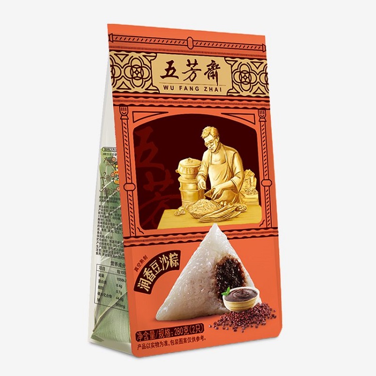 五芳斋粽子 空140g*2润香豆沙粽 端午节粽子礼盒 粽子批发