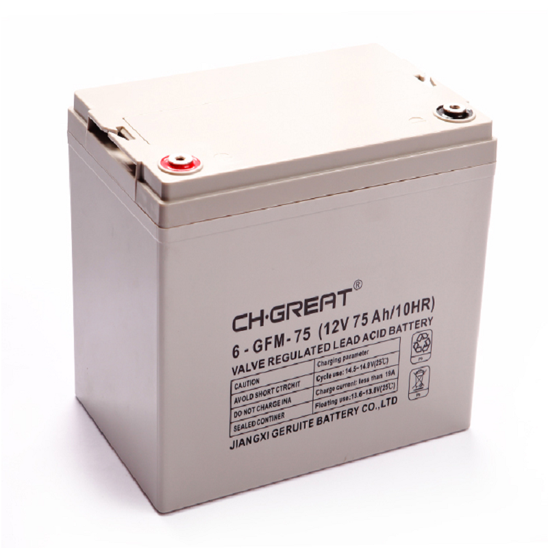 现货直销-格瑞特蓄电池12V75AH 6-FM-75 太阳能 铅酸免维护 UPS专用电源