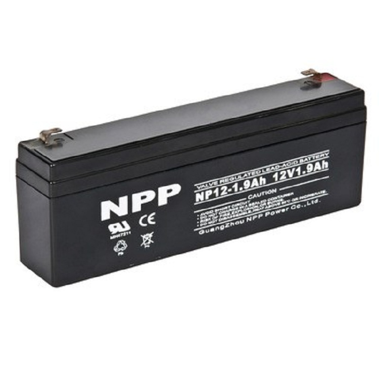 NPP耐普蓄电池NP12-1.9 12V1.9AH 铅酸蓄电池 仪表电池 应急灯 照明  控制器  