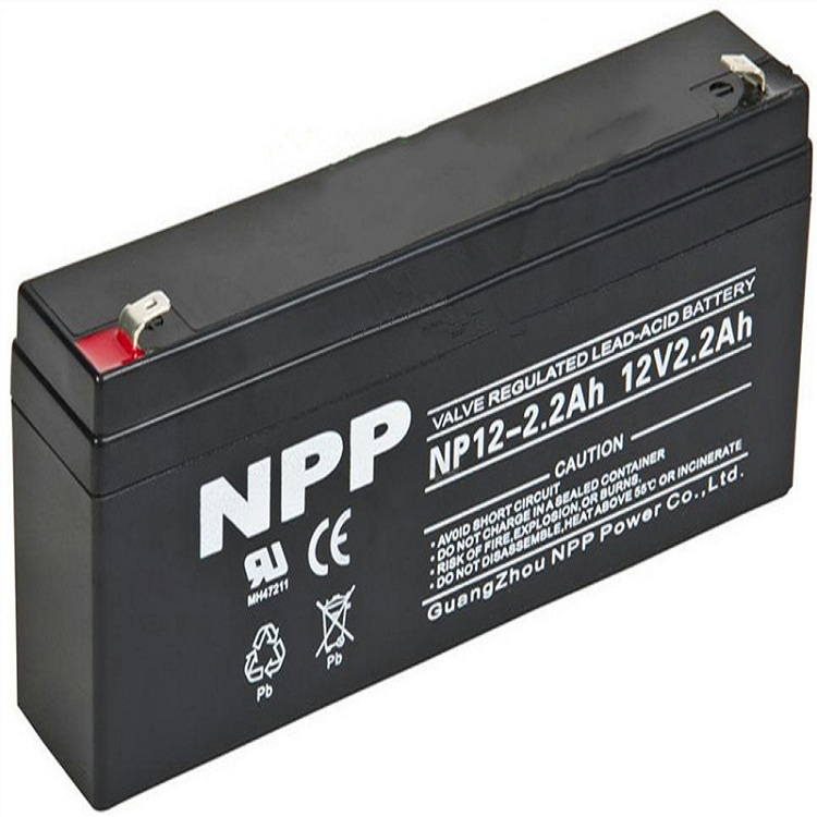 NPP耐普蓄电池NP12-2.2 12V2.2AH精密设备门禁 消防主机 EPS医疗应急 照明 