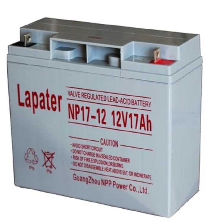 NPP耐普蓄电池12V17ah NP12-17 UPS电源直流屏消防柜储能光伏电池控制器信号塔医疗应