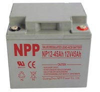 NPP耐普胶体蓄电池NP12伏-45<em>安</em>时12V45AH太阳能路灯<em>照明</em>/消防警报逆变器发电站机房电力