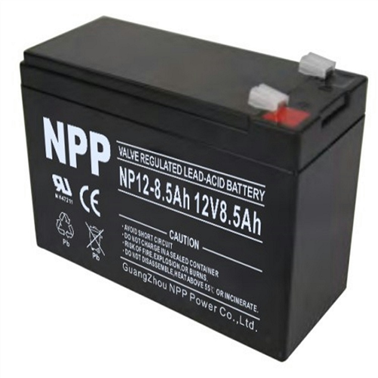 NPP耐普NP12-8.5Ah 蓄电池12V8.5AH门禁照明 消防主机UPSEPS电源控制器应急