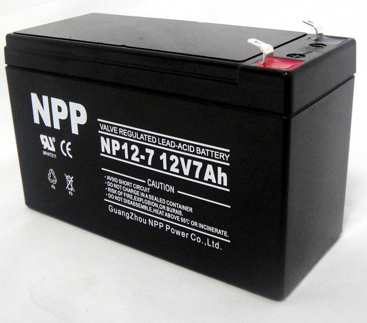 NPPNP12-7.0AH 免维护铅酸蓄电池耐普12V7AH蓄电池ups电源通讯消防主机医疗身边照明