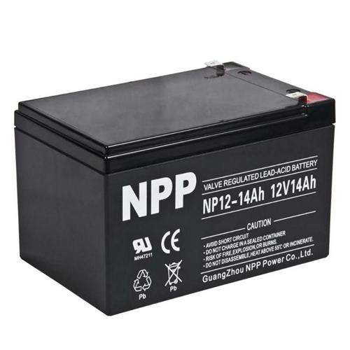  NPP耐普蓄电池NP12-14免维护12V14AH UPSEPS直流屏电源太阳能消防主机控制器门禁