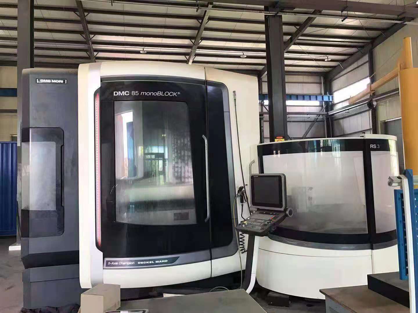 广东二手加工中心出售 工厂德玛吉DMU85 mono BLOCK五轴二手加工中心