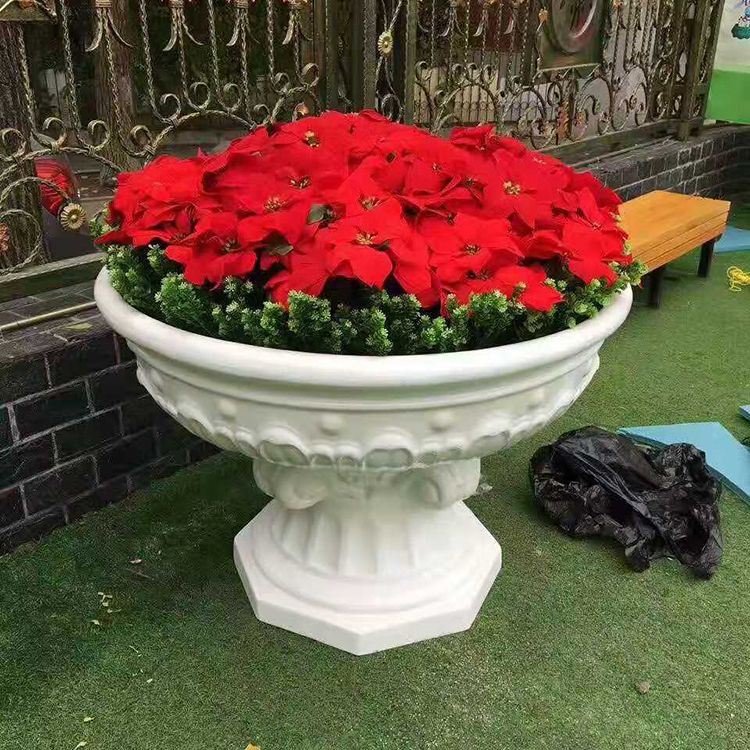 出售 木纹花盆 玻璃钢花盆 仿古花箱 各种型号 花盆 现货供应
