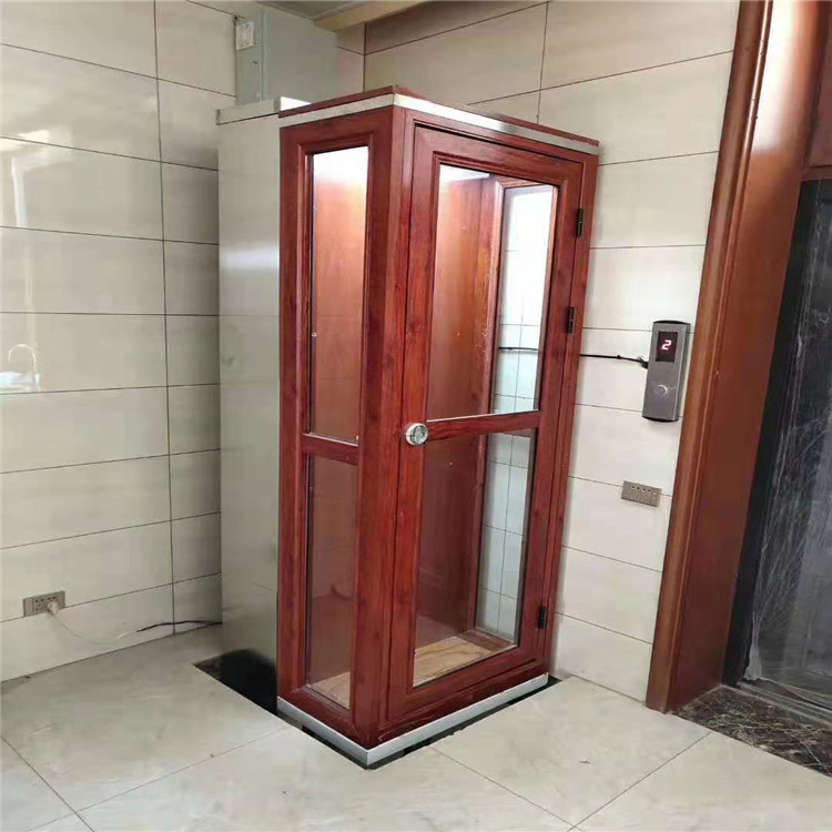 小型家用电梯_四层室外地下室电梯安装