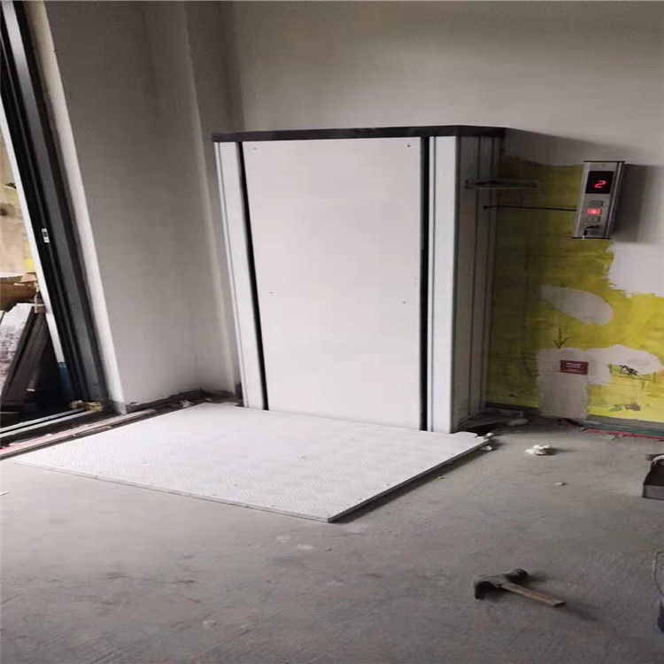 小型家用电梯_三层楼梯转角地下室电梯定制