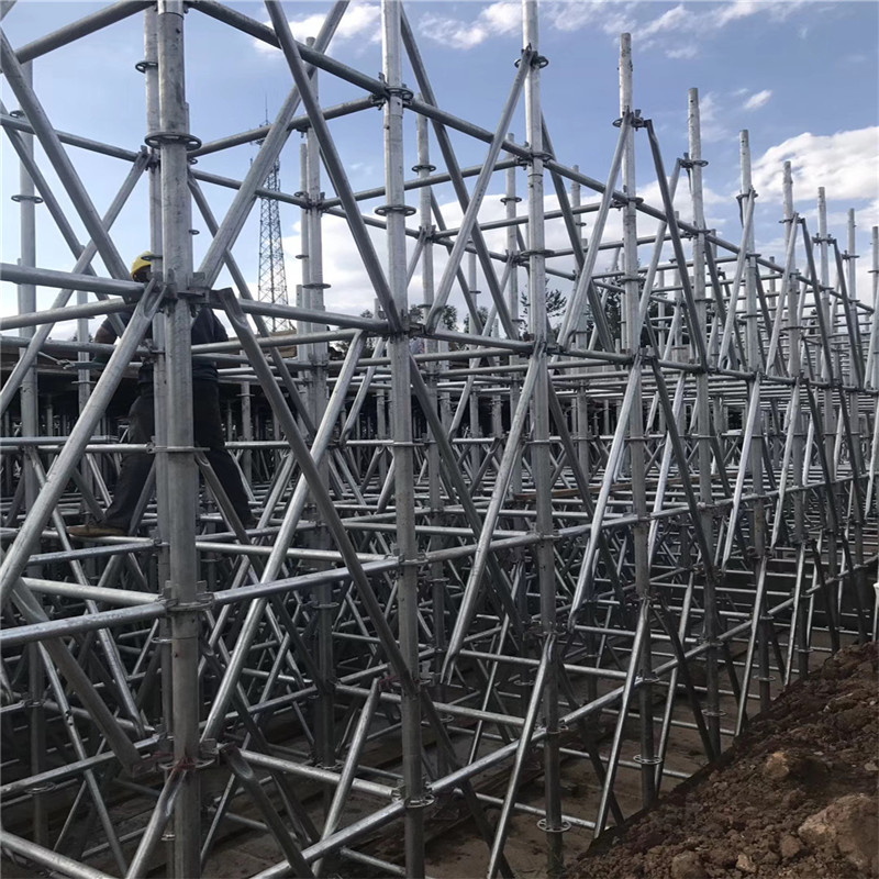 洛阳建筑工程用盘扣式脚手架 钜睿盘扣式脚手架租赁厂家