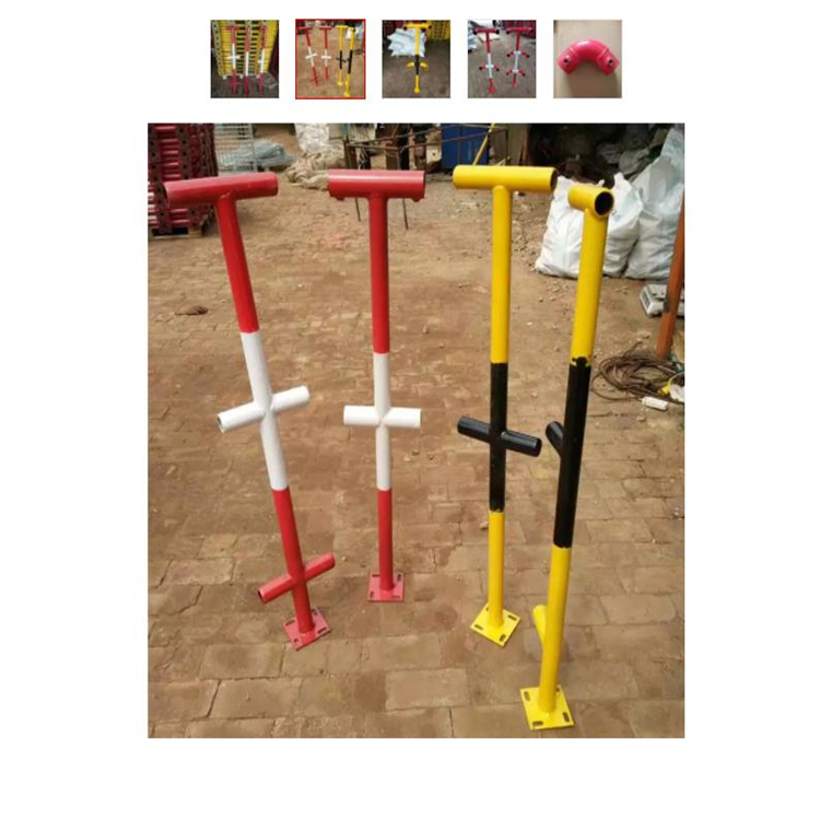 建筑楼梯扶手    工地临边防护立杆 王字杆 会平金属