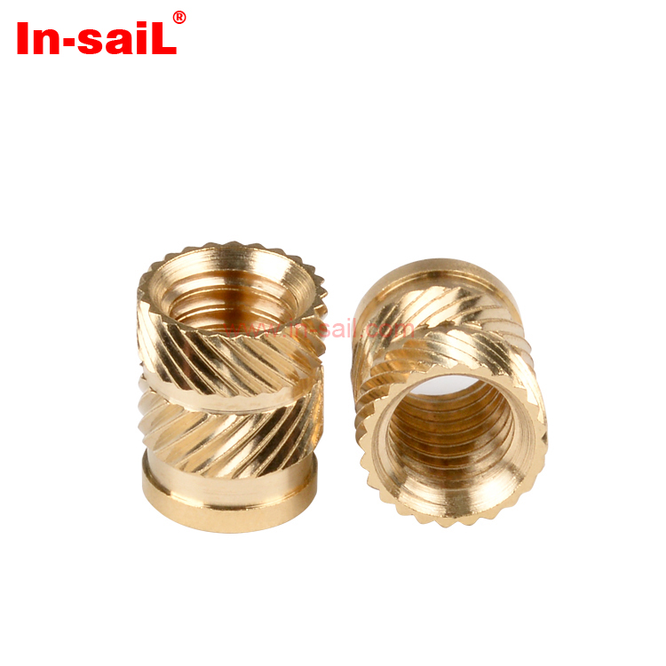 【UB003824同款螺母】InsaiLQT型热熔热压超声波埋植斜纹花英制/美制热压螺母