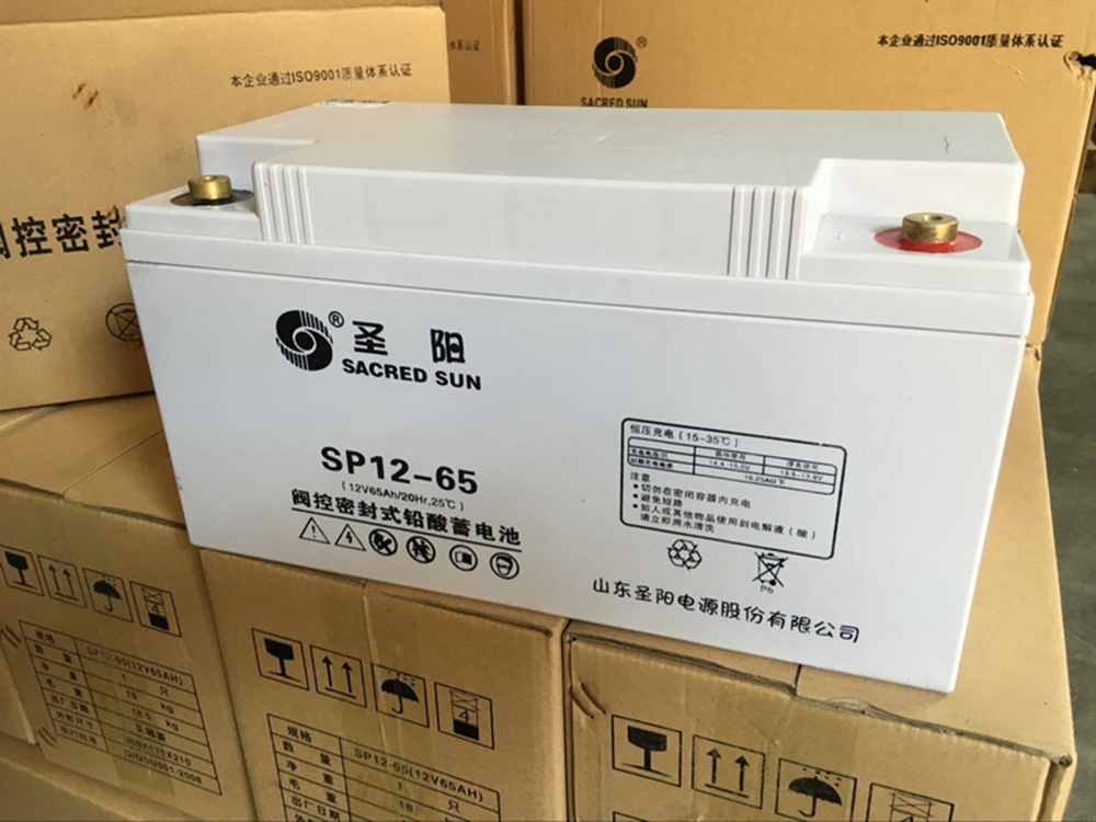 圣阳蓄电池SP12-65AH 12V65ah 直流屏 UPS电源 EPS 太阳能 风能发电专用蓄电池