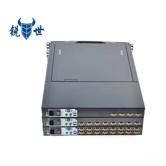 锐世CS-1708D高清17寸8口KVM多电脑切换器四合一一体机