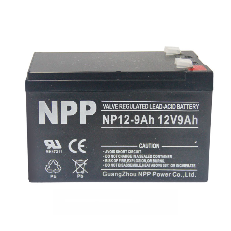  NPP耐普蓄电池12V9AH NP12-9 UPS/EPS电梯应急照明消防应急电源门禁医疗信号塔
