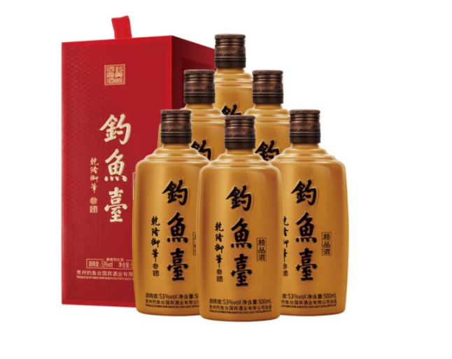 上海批发钓鱼台精品（铁盖）供应酱香型白酒 专卖
