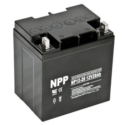 NPP耐普蓄电池NP12-28免维护12V28AH UPSEPS直流屏太阳能通讯专用计算机设备消防