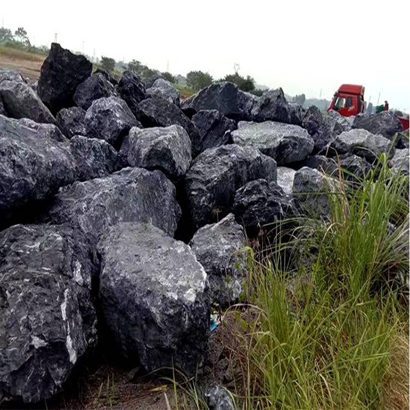 万吨黑山石千层石批发 黑石头 枯山水景观石 假山设计施工 假山工程